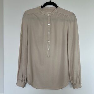 Zadig & Voltaire Cream Button-Down Blouse size M
